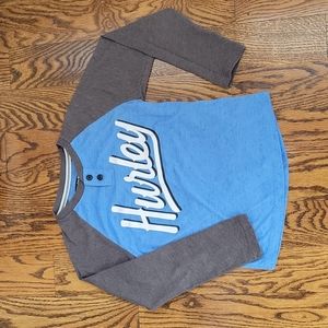 Hurley boys henley tee